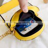 Bag 2017 Girls Shoulder Long Strip Bag Yellow Ice Cream Designer Bag thumbnail-6