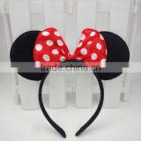 Mouse Ear Halloween Girls Headband and Bow thumbnail-1