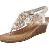 Zm50123b Europe Wedge Heel Sandals Shoes Women Wholesale Lady Fip-flops thumbnail-4