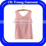 OEM Service Vest Stylish Casual Cheap 1 Dollar Vest Hot-selling Blank Plain Tank Top thumbnail-1