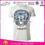 2015 Fashion Collar Pocket Men 95% Cotton 5% Elastane White T-shirt thumbnail-5