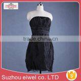 Black Strapless Strapless Evening Dress thumbnail-2