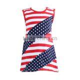 Summer new arrival boutique children clothes kids clothes in the 4 th of july girls fashionable dress
