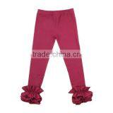 2017 New Style Cotton Hot Kid's Ruffle Pants Leggings Children Christmas Leggings thumbnail-6