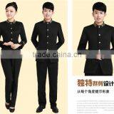 Juqian Custom Elegant High Quality Fashion Waiter and Waitress Reception Hotel Uniform for Autumn Winter thumbnail-4