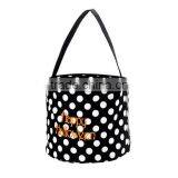 Newest Personalized Chevron Monogrammed Halloween Bucket thumbnail-3