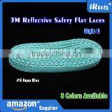 Yeezy Flat Safety Laces for Night Running Sports - High Visibility Shoestrings - Bright Flat Shoelaces for Sport Sneakers thumbnail-1