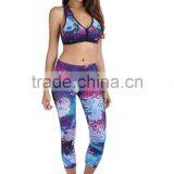 Sexy Capri Tights Cheap Colorful Leggings Women Flowery Leggings thumbnail-3