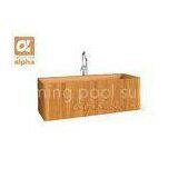 Affordable And Luxurious Wooden Bathtub Freestanding , Red Cedar Sauna Equipment thumbnail-1
