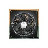 Axial fan with steel frame