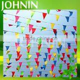 Hot Selling Decorative Colored Polyester Triangle Pennant String Flag thumbnail-6