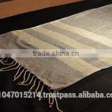 Scarf Using Indigo Cotton & White Viscose thumbnail-5