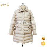 Women High Quality Light Long Detachable Hem Down Coat thumbnail-1