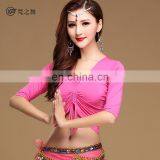 S-3100 Practice Modal Half Long Sleeve Belly Dance Top Wear thumbnail-3