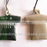 T-shirt Sports Pvc Mobile Phone Key Chain Screen Cleaner