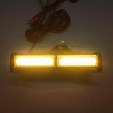 2-COB White Amber Yellow Light Emergency Suction Dash Windshield Warning Strobe Flashing LED Construction thumbnail-2