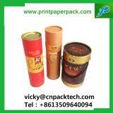 Custom Rigid Cylindrical Coated Paper Top and Bottom Lid Box Round Tea Packaging Gift thumbnail-4