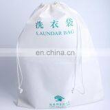 Custom Cheap Washable Non-woven Drawstring Laundry Bag With String