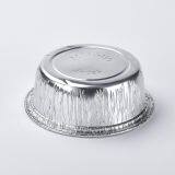 Disposable Small Takeaway Food Aluminum Foil Soup Bowl 4 oz Aluminum Foil Cups With Plastic Lid thumbnail-2