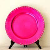 Christmas Plate Plastic Charger Plate Made in China YF-60008 thumbnail-3