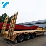China Factory Shipping Container Twist Lock 3 Or 4 Axles 3 Axles Flatbed Trailer thumbnail-2