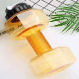 Wholesale 2600ml PET Material Fitness Sports Dumbbell Shape Shaker Water Bottle for Gym thumbnail-3