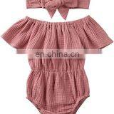 Girl Organic Cotton Playsuit Summer Baby Jumpsuit Romper thumbnail-3