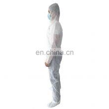 Cheap Waterproof Anti-Bacterial Non Woven Disposable PP Coverall With Hoods thumbnail-3
