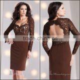 Beautiful Chiffon Mother of the Bride Dress With Long Sleeve Jacket and Lace High Quality Backless Mother of the Bride Dress thumbnail-1