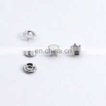 Cute Pattern Clothes Custom Apparel Metal Cap Press Ring Five Claw Pearl Prong Snap Button