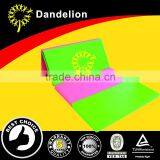 Folded Pink Lime Exercise Gym Mats thumbnail-1