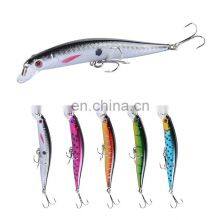 Hot Sale 9.7cm/8.6g 5 Colors ABS Plastic Hard Lure Minnow thumbnail-1