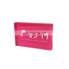 Buy Round Laser Etching Engraved Colored Acrylic Resin Blocks Brand Wholesale Clear Acrylic Logo Block