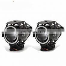 Hot Selling Angel Eyes Led Spot Light for Motorcycle Mini U7 Transformer Flash Led Light for Motorcycle thumbnail-1