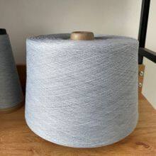 100% Polyester Ring Spun 30S/1 Grey Melange Yarn Waxing for Knitting thumbnail-2