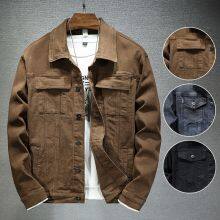 Outdoor Denim Fashion Color Casual Sports Windproof Men's Long Sleeves Loose Jacket thumbnail-2