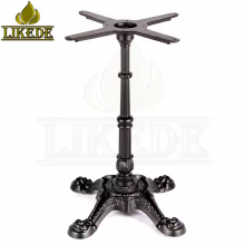Antique European Classic Black Cast Iron Table Base Unique Furniture Legs thumbnail-2