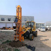 Forklift Foundation Pile Driver, Loader-type Pole Hole Drilling Machine, 3-meter Spiral Drill Rod Pile Driving Machinery thumbnail-2