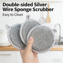 Powerful Cleaning Capacity Kitchen Cleaning Tools Bamboo Fiber Sponge Scrubber Dish Wash Sponge From Factory thumbnail-1