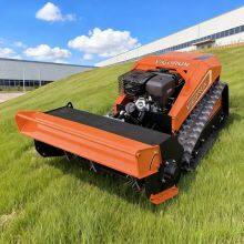 Industrial Grade Automatic Gasoline Electric Hybrid Flail Mower With Track-Mounted Blades for Lawn Grass Disposal-Vigorun Tech thumbnail-1