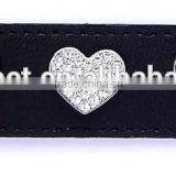 Full Covered White Rhinestone Heart Rivets Metal Accessories for Pet Dog Collars thumbnail-1