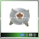 Aluminum Heatsink With Bending Fins And Plug Copper