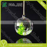 Modern Hanging Teardrop Shaped Clear Glass Vase thumbnail-2