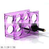 GH-RZ256 High Quality Rectangle Acrylic Wine Display Rack, Colorful Acrylic Display Rack thumbnail-3