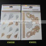 2015 Arabic Tattoos/metallic Tattoo Ink Tattoo/flash Tattoo/jewelry Temporary Tattoo in Stock thumbnail-5