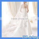 HOGIFT High-end Wedding Custom,lace Flowers Word Shoulder Sexy Bride Wedding,Sexy Mermaid Wedding Party Dress thumbnail-2