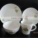 16pcs Beautiful Design Hand Printed Stoneware Wholsale Dinnerware Sets thumbnail-1