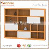 Distressed Wood Filing Showcase Cabinet