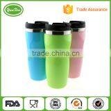 2016 Eco-Friendly Promotional Double Wall Travel Mug With Leakproof Design Lid thumbnail-2