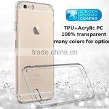 2016 New Premium Hot Selling Factory Prices TPU+Acrylic PC Case Cover for Iphone 6 6 Plus thumbnail-1